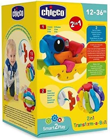 Chicco 00009374000000 2 In 1 Babys Erster Kreativball, mehrfarbig