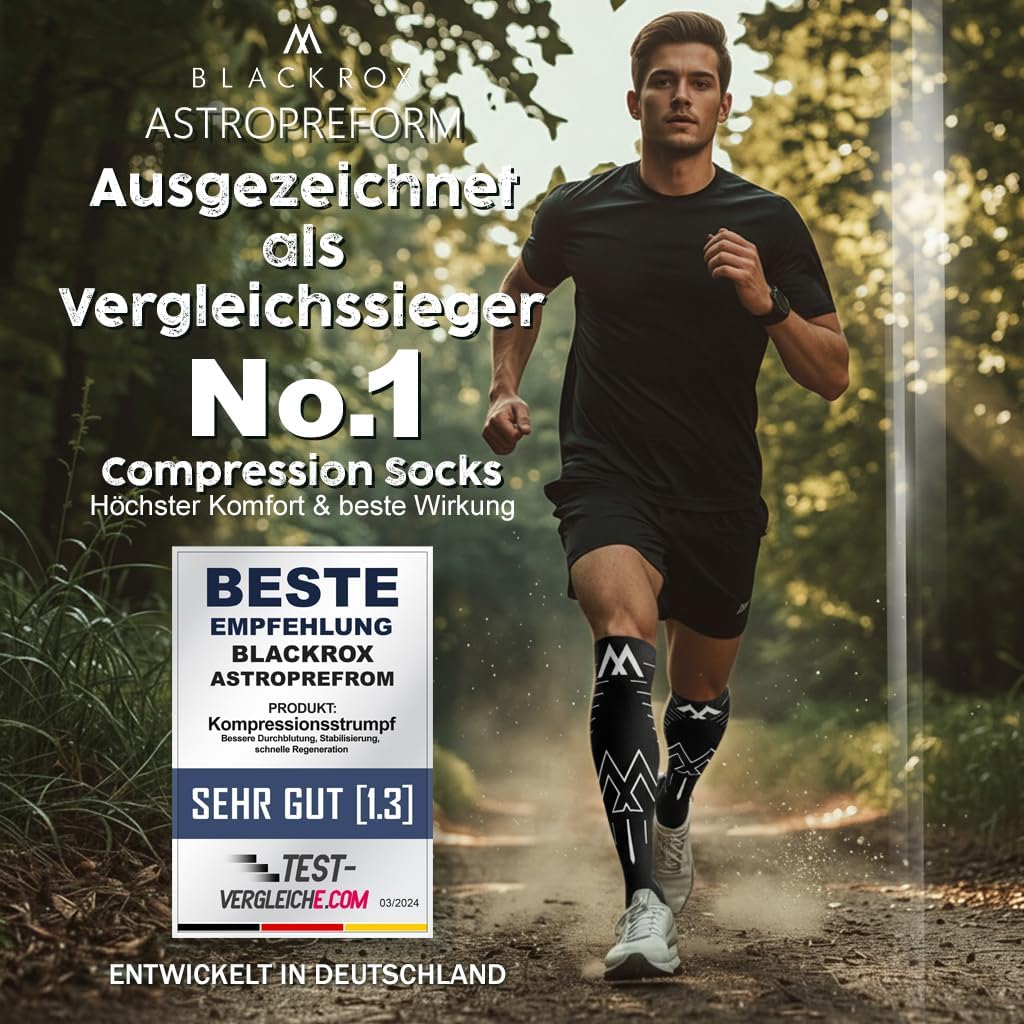 BLACKROX Kompressionssocken Astropreform WINGROX Premiun Kompressionssocken Sportkompressionssocken