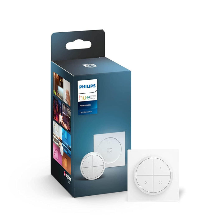 Philips Hue Tap Dial switch Drehschalter, weiss, personalisierbar via Hue App, Zubehör,