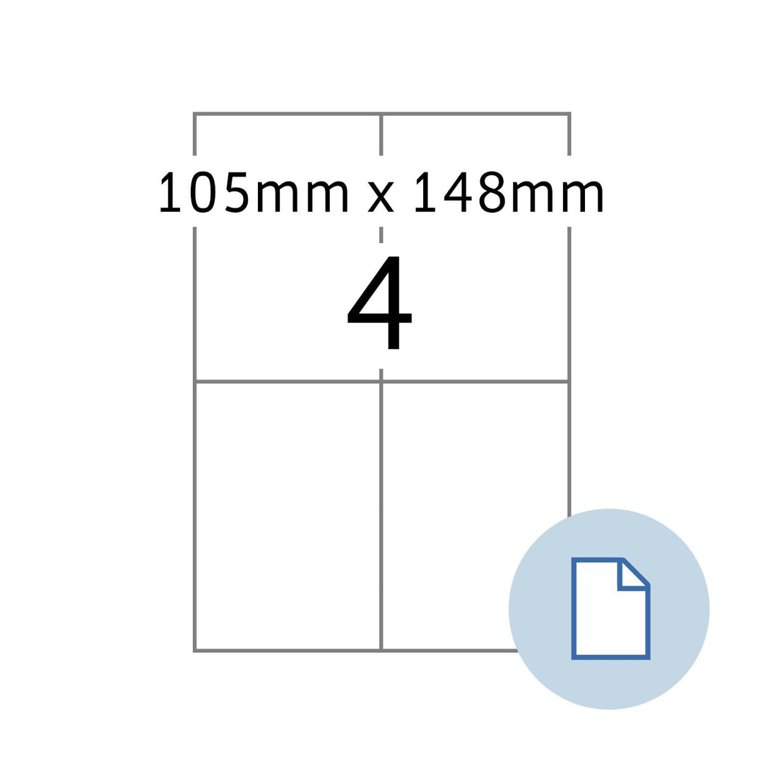 Herma 8404 Universal-Etiketten Dataprint, 105 x 148,5 mm, weiss