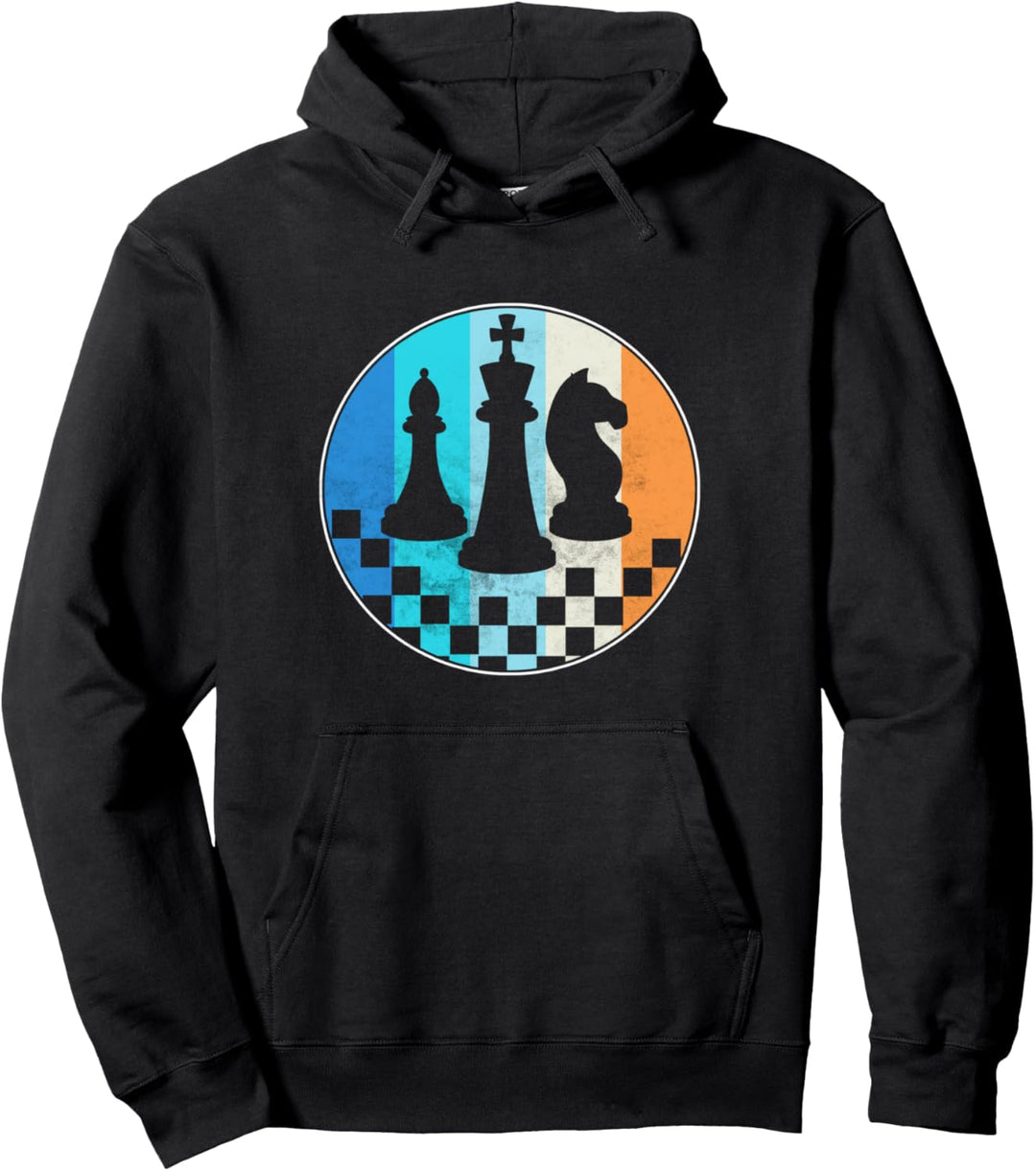 Schach Retro Pullover Hoodie