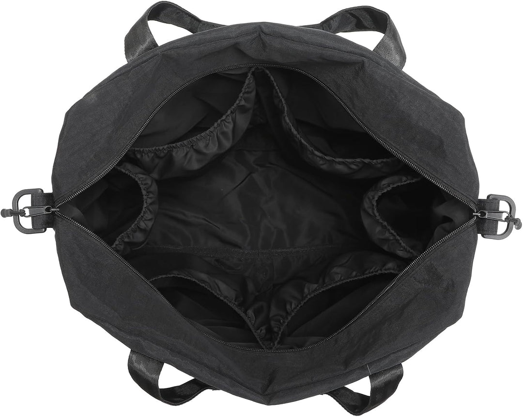 Kleine Reisetasche, Schultertasche mit Trolley-Aufsteckfunktion | 12L Reisetasche mit 6 Aussentasche