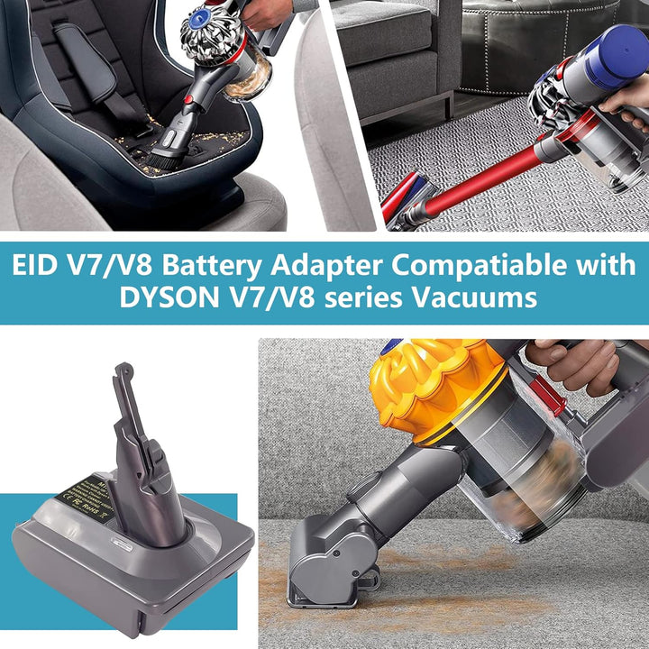 EID Adapter für Dyson V7+V8, für Makita 18V Akku auf für Dyson V7/V8 Animal Fluffy Motorhead Handsta