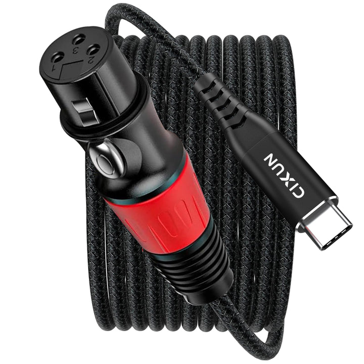 USB-C zu XLR Mikrofonkabel, Hi-Fi Geflochtenes Audiokabel, Kompatibel (1M), 1M