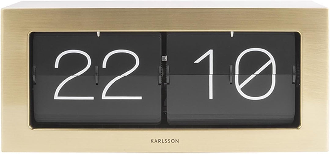 Karlsson Moderne Tischuhren KA5642GD Goldfarben, Goldfarben