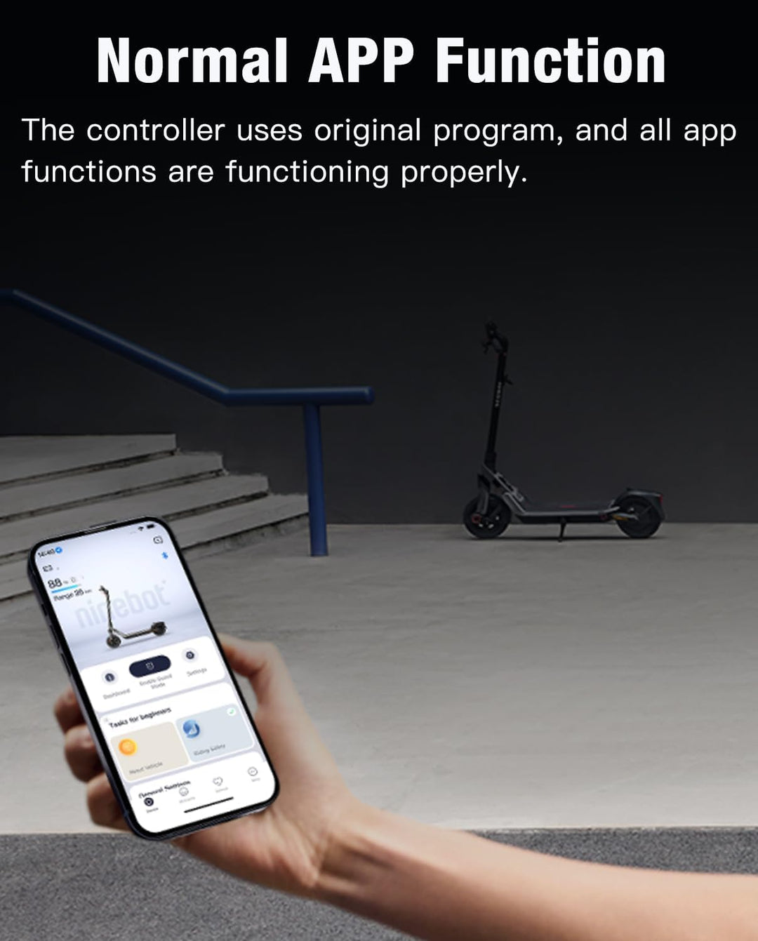 32 km/h Controller, kompatibel mit Segway Ninebot E3 E3 Pro Kickscooter, 32 km/h Motherboard Schaltu