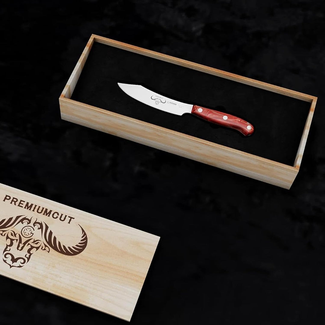 GIESSER seit 1776 - Made in Germany - Spickmesser 10 cm Red Diamond, PremiumCut Office No 1, Officem