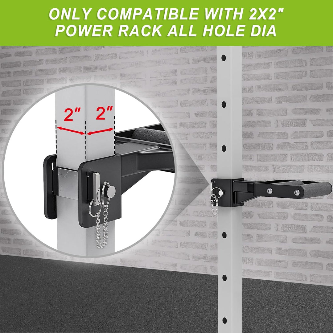 Kipika Muti-Grip Dip-Barren-Aufsatz für 5,1 x 5,1 cm und 7,6 x 7,6 cm Power-Rack, breite und schmale