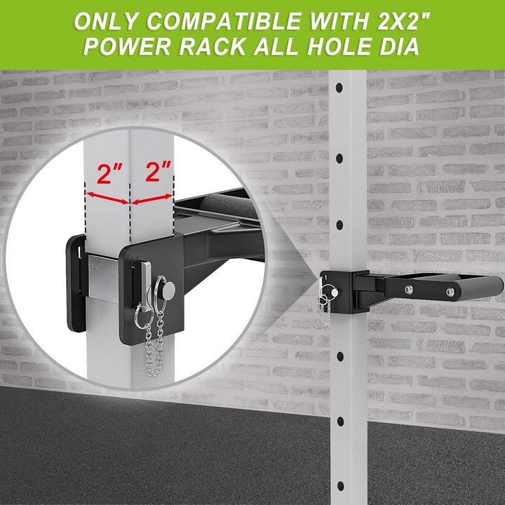 Kipika Muti-Grip Dip-Barren-Aufsatz für 5,1 x 5,1 cm und 7,6 x 7,6 cm Power-Rack, breite und schmale