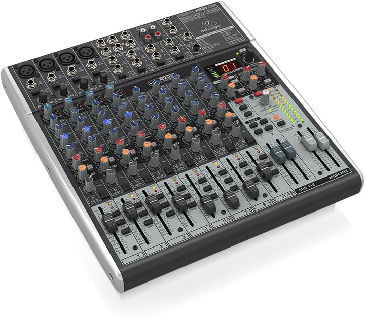 Behringer XENYX X1622USB Premium 16-Input 2/2-Bus Mixer mit XENYX Mic Preamps und Compressors, Briti