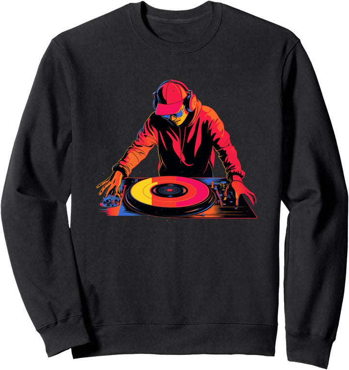 Disc Jockey Plattenspieler DJ Sweatshirt