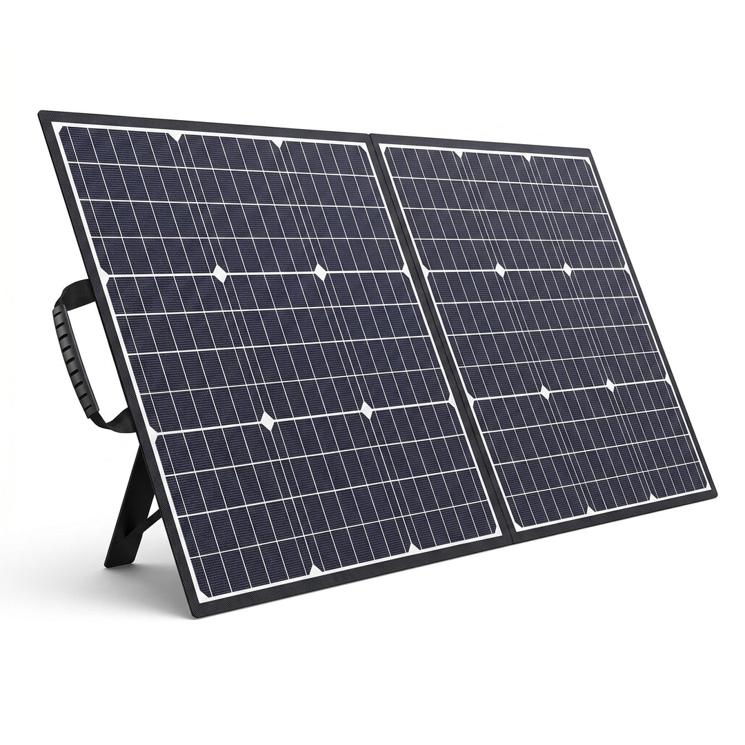 SWAREY Faltbares Solarpanel 100W Monokristallines Solar Ladegerät mit 2 USB-Anschluss, 18V DC Ausgan