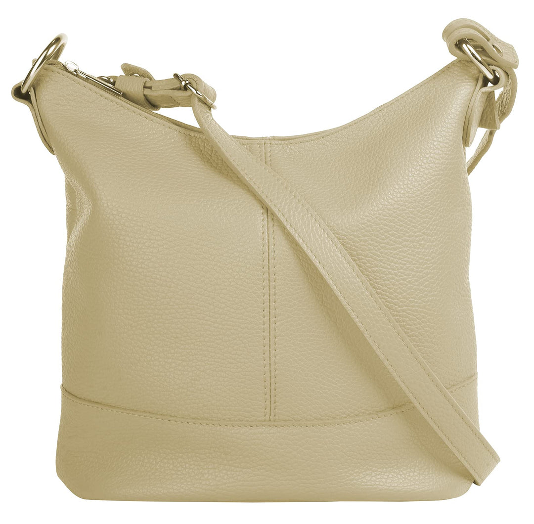 Umhängetasche Echt Leder Damen Made in Italy, Handtasche, Schultertasche, Crossbody Bag aus Leder 02