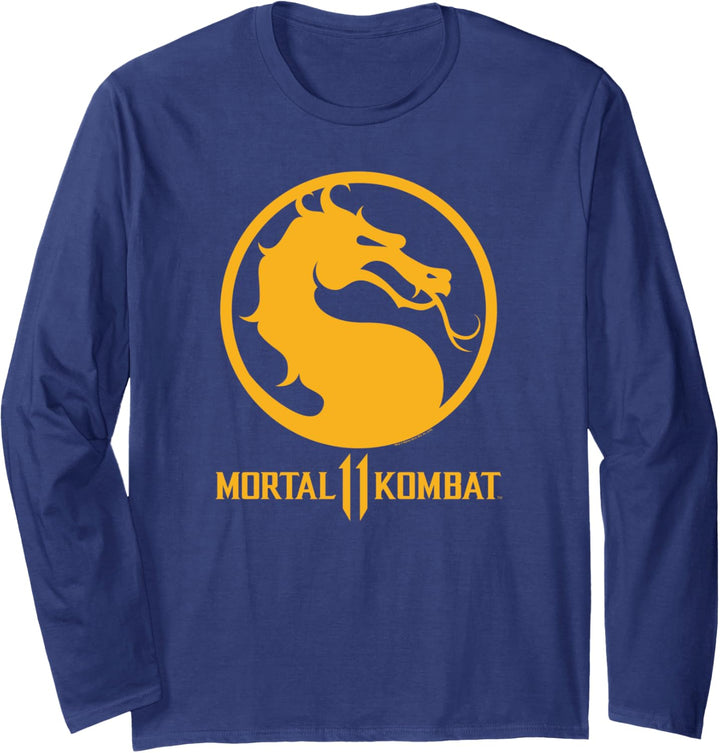Mortal Kombat 11 Dragon Logo Langarmshirt