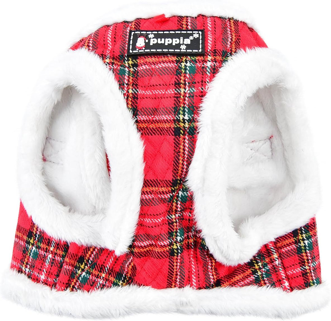 Puppia PAQD-AH1470 BLITZEN HARNESS B, L, karriert rot L Rot Kariert, L Rot Kariert