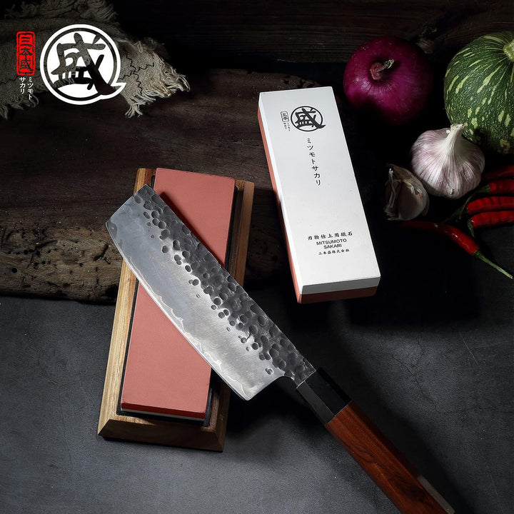 MITSUMOTO SAKARI Japanischer Messerschärfer, professionelle Küche, 1000/3000 Körnung, Messerschärfer