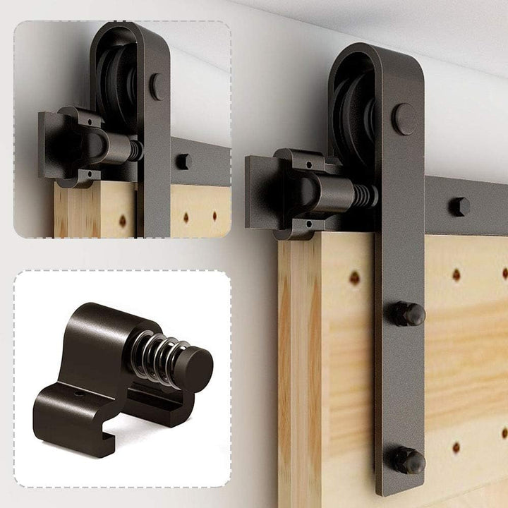 Türzubehör aus Karbonstahl, für 1,5 m, Schienen-Set, für Holztüren, 10 m