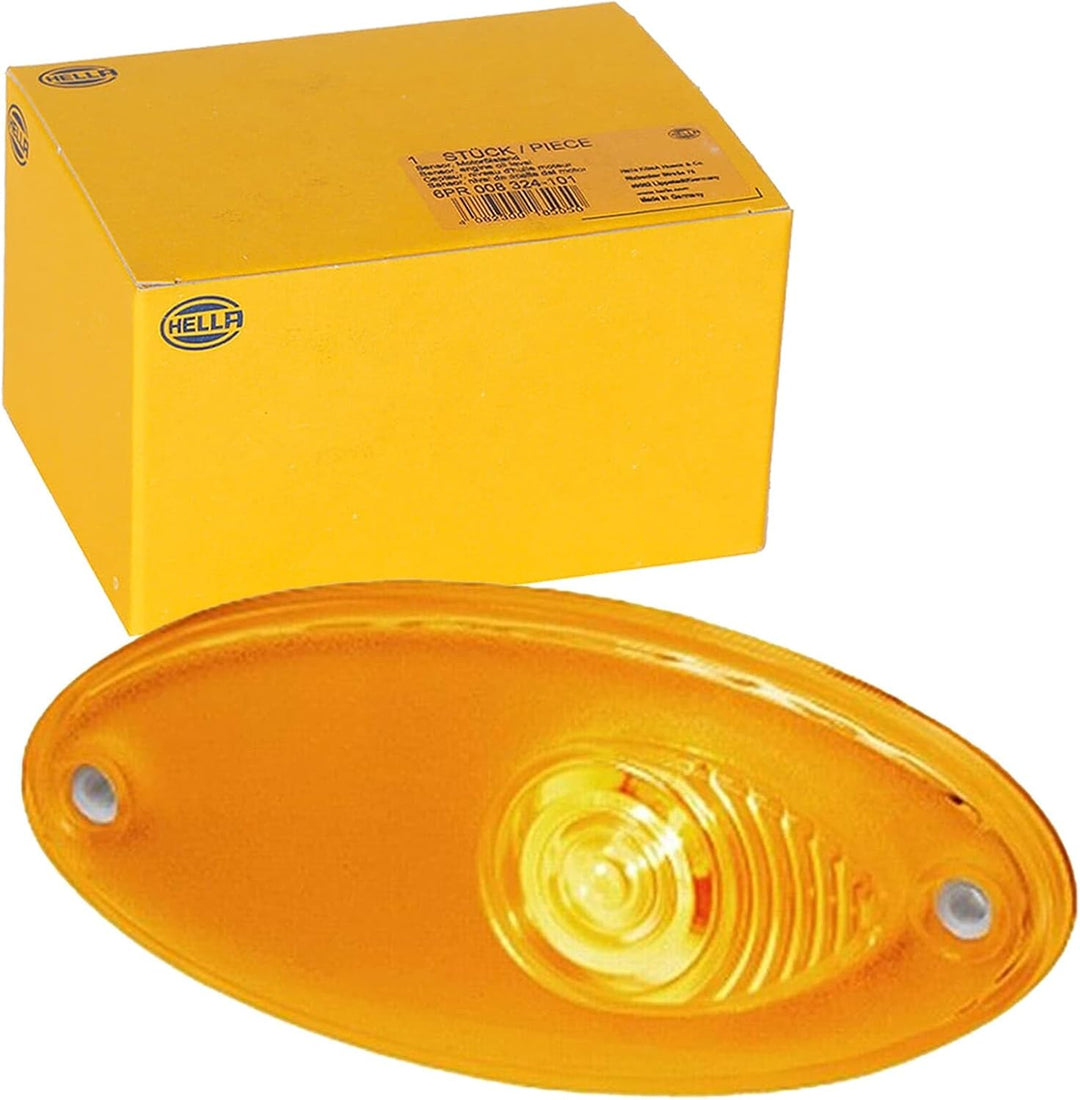 HELLA 2BM 964 295-041 Zusatzblinkleuchte - Halogen - 12V - Einbau/Schraubanschluss - Lichtscheibenfa