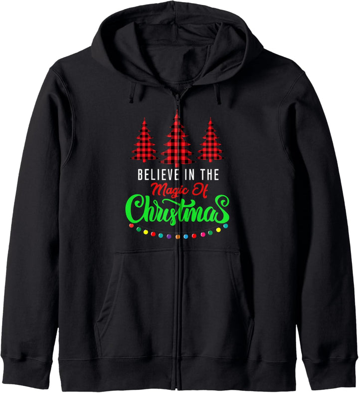 Christmas Pattern Outfit - Believe in the Magic of Christmas Kapuzenjacke