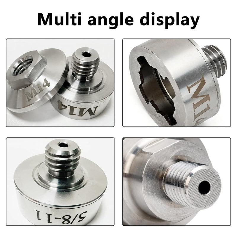 Winkelschleifer Zubehör, M14 X-LOCK-Adapter mit M14 Sicherungsmutter für LOCK auf M14 Gewinde Anwend