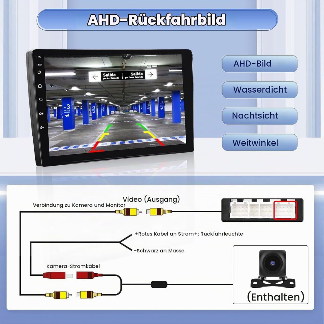 Hikity [8 Core 4+64GB] für Mitsubishi Outlander 2008-2015, 9" Bildschrim Auto Radio, Android 15 Auto
