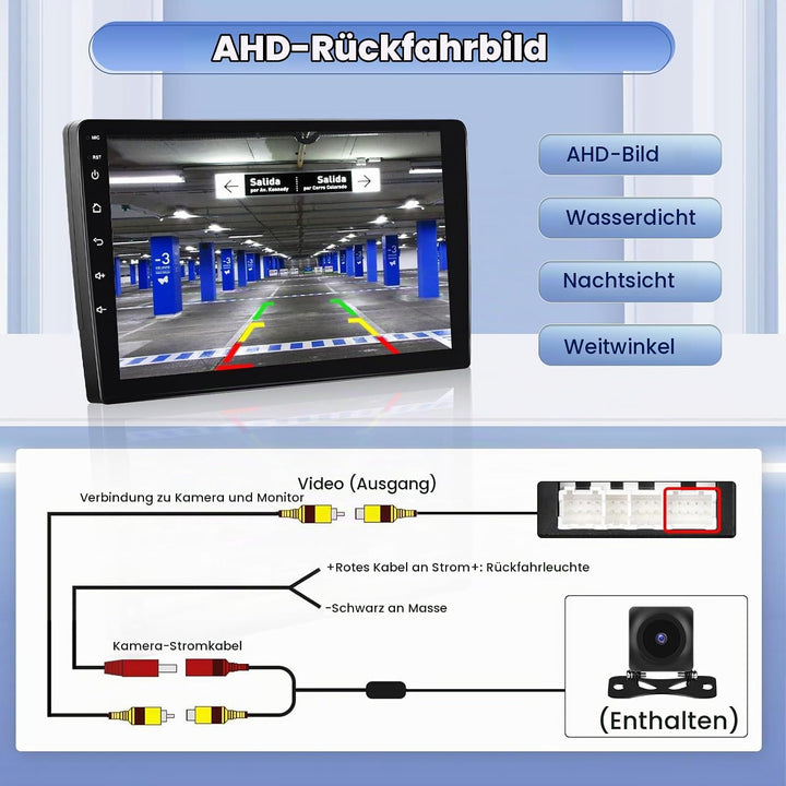 Hikity [8 Core 4+64GB] für Mitsubishi Outlander 2008-2015, 9" Bildschrim Auto Radio, Android 15 Auto