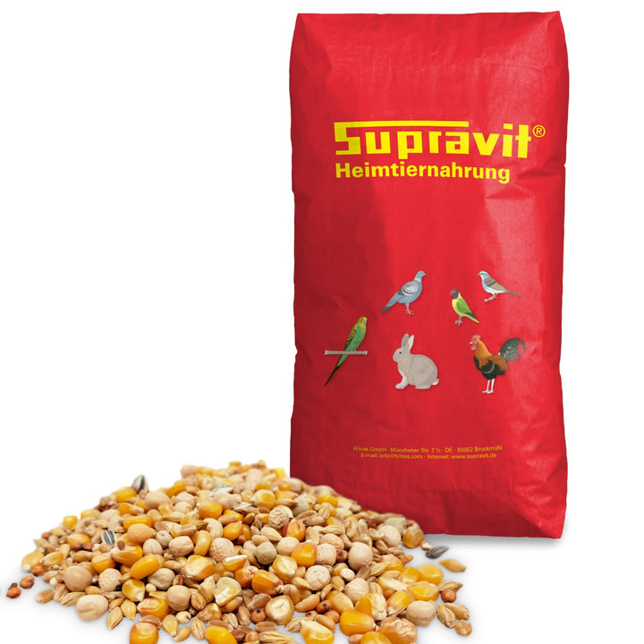 SUPRAVIT Taubenfutter 25kg Basis | nahrhaftes Allroundfutter für Tauben | Klassische Futter Körnermi