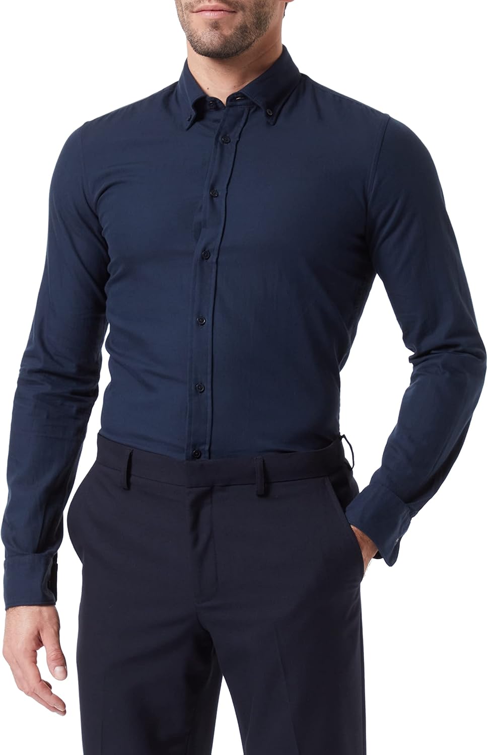 Seidensticker Herren Business Hemd - Bügelfreies Hemd mit sehr schmalem Schnitt - X-Slim Fit - Langa