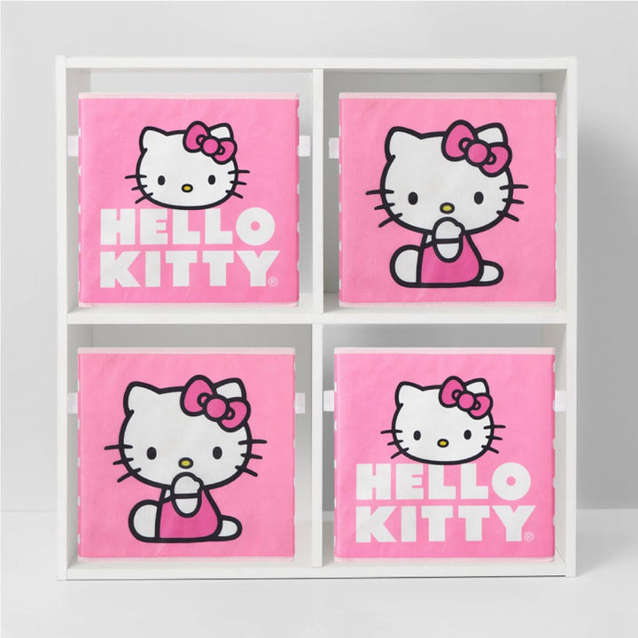 Idea Nuova Hello Kitty Aufbewahrungswürfel mit Griffen, 25,4 x 25,4 x 25,4 cm, 2 Stück, Hello Kitty