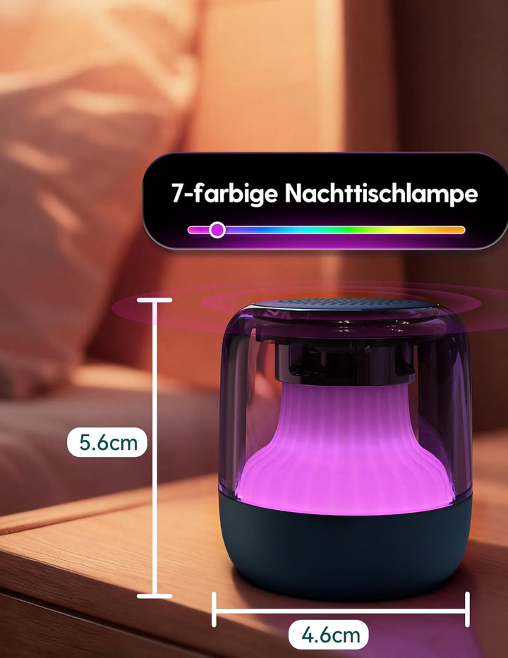 Babelio Pocket Glow White Noise Machine Baby, Verbesserte Nachtlichter mit 7 Farben, 20 nicht wieder