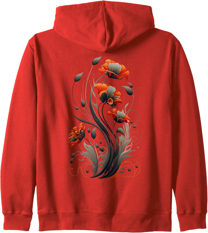 Mohnblumen, Frühlingsblumen, Sommer, Blume, Vintage, Garten Kapuzenjacke