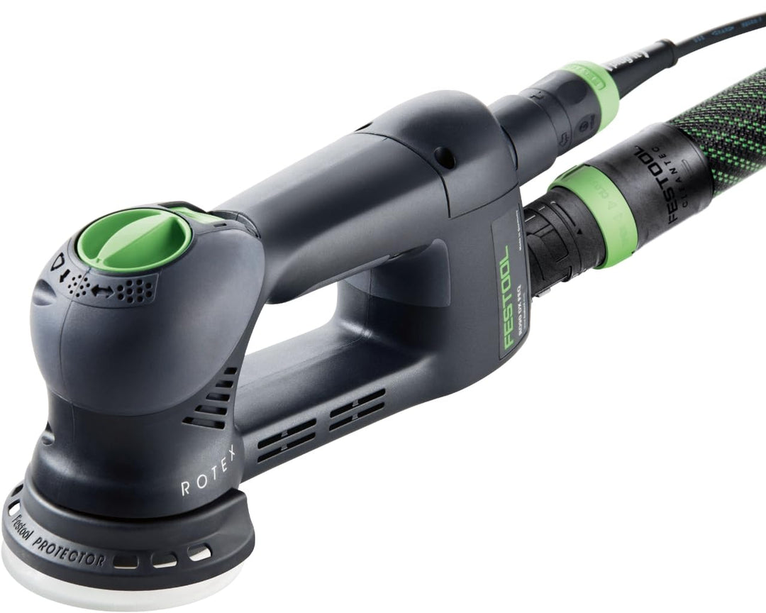 Festool Getriebe-Exzenterschleifer RO 90 DX FEQ-Plus ROTEX (mit FastFix Schleifteller, Schleifschuh,