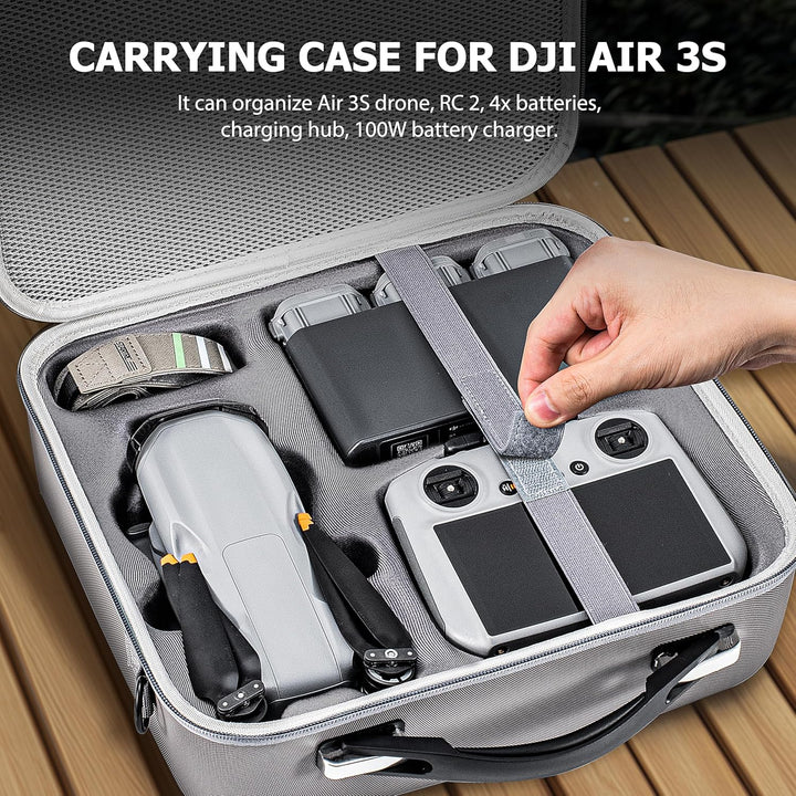 STARTRC Air 3S Koffer, tragbare Reisetasche, Tragetasche für DJI Air 3S Fly More Combo, RC2/RC/RC-N3