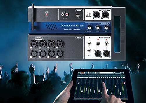 Soundcraft Ui12 Digitaler Mischer mit 12 Kanälen und Fernsteuerung, schwarz Kanal 12 12 Channel Schw