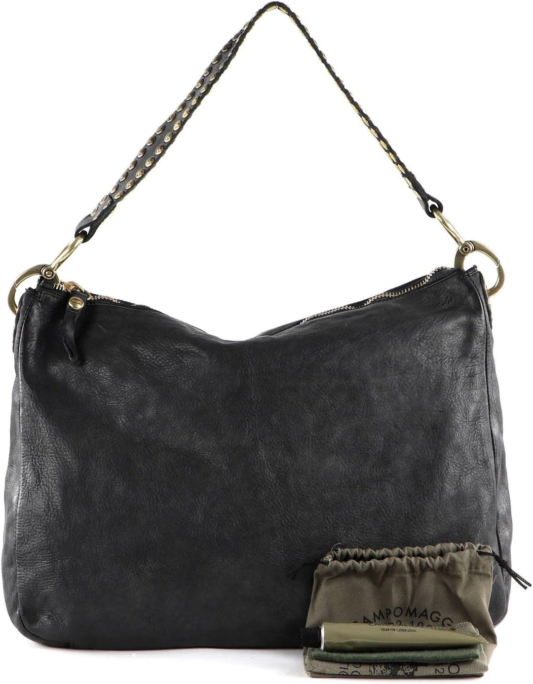 Campomaggi Alabama - Schultertasche 35 cm Grigio, Grigio