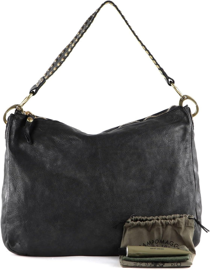 Campomaggi Alabama - Schultertasche 35 cm Grigio, Grigio