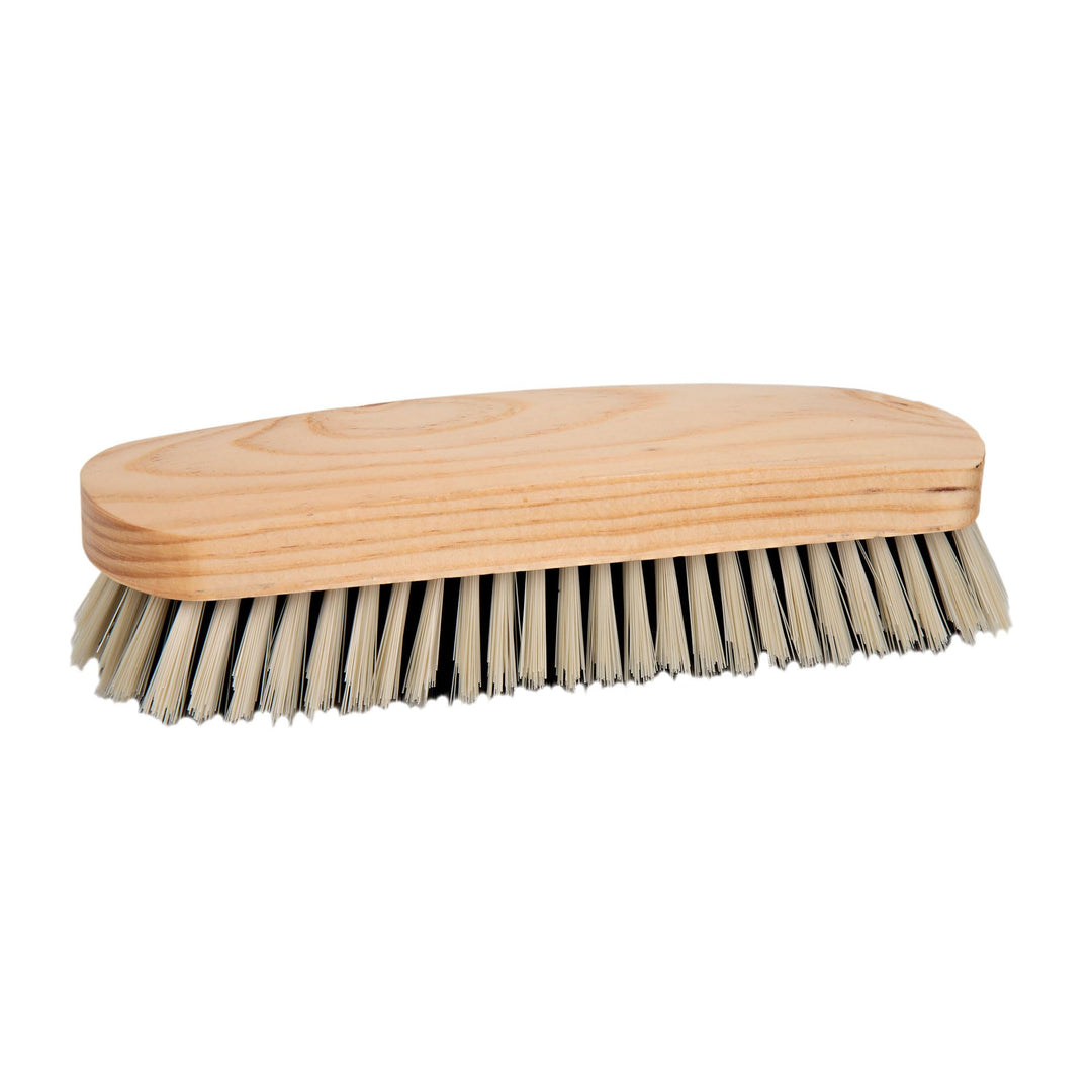 Cofan Reinigungsbürste Kleiderbürste, weiche und robuste PVC-Fasern, ergonomischer Holzgriff, geeign
