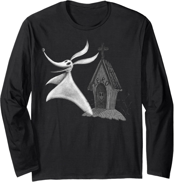 Nightmare Before Christmas Zero Ghost Dog House Langarmshirt