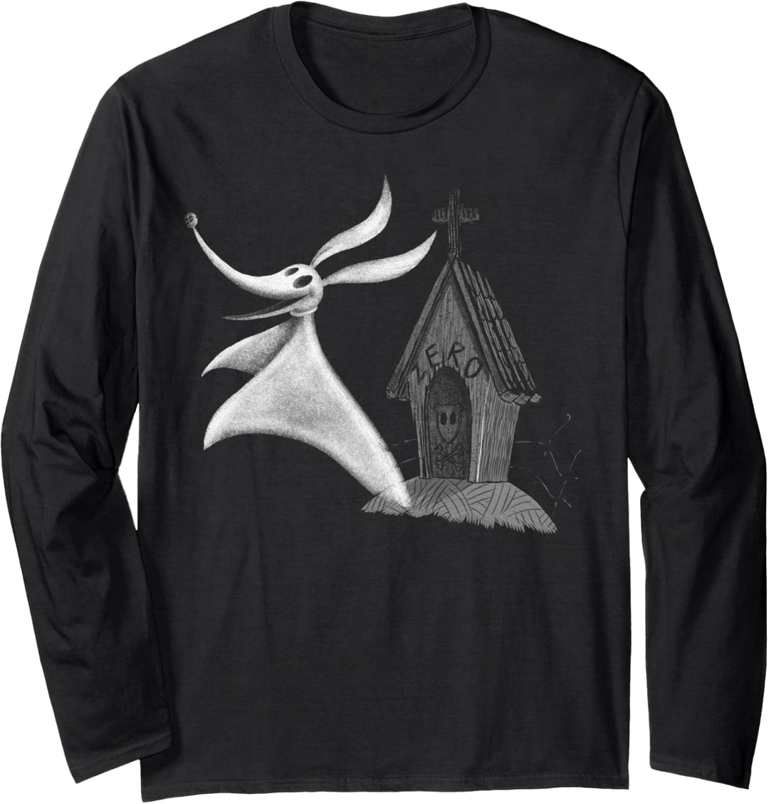 Nightmare Before Christmas Zero Ghost Dog House Langarmshirt
