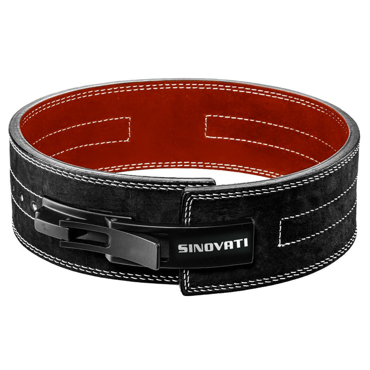 SINOVATI Premium Gewichthebergürtel KDK Gürtel aus Rindsleder mit Schnalle, Weightlifting Lever Belt