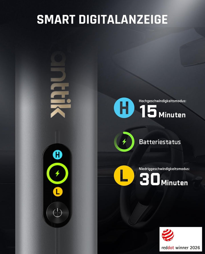 Fanttik Slim V10 APEX Kabelloser 4-in-1 Auto & Tragbarer Mini-Handstaubsauger, 19 kPa Saugkraft, Sma