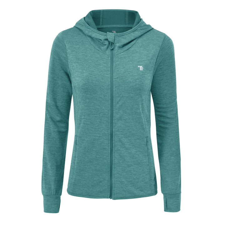 donhobo Damen Laufjacke Sportjacke Trainingsjacke Langarm Fitness Yoga Jacke Leicht Atmungsaktive Fu