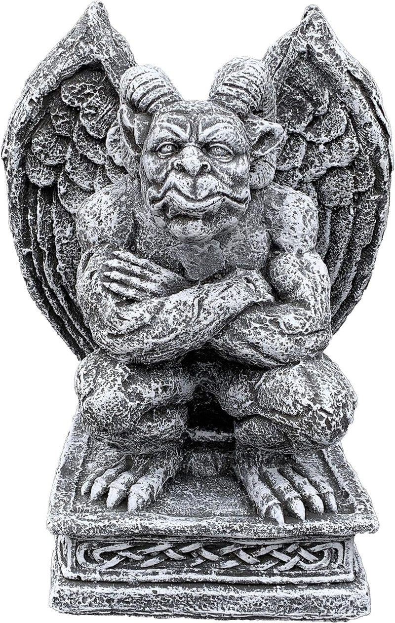 stoneandstyle Steinfigur Torwächter Gargoyle hockend frostfest wetterfest Steinguss