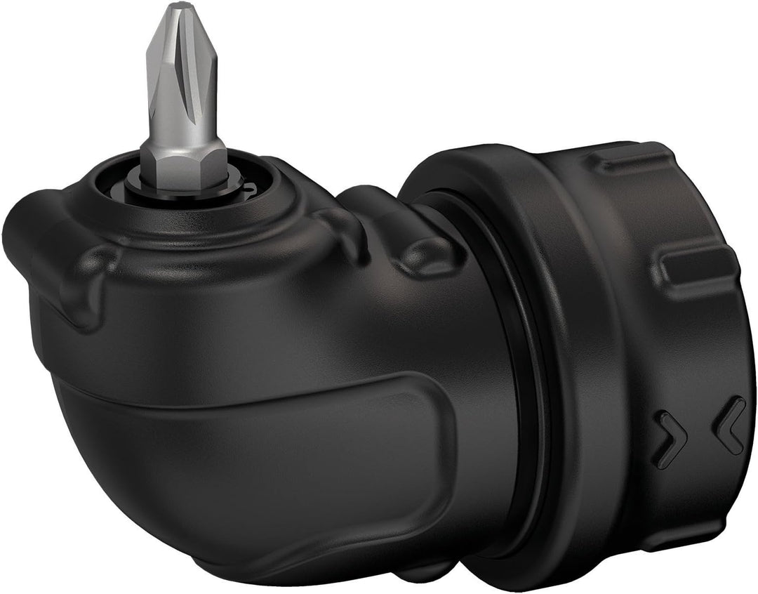 Black+Decker Akku-/ Winkelschrauber (3,6V, 1,5Ah Li-Ion, Winkelaufsatz, 8 Positionen, autom. Spindel