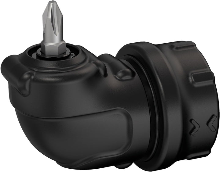 Black+Decker Akku-/ Winkelschrauber (3,6V, 1,5Ah Li-Ion, Winkelaufsatz, 8 Positionen, autom. Spindel