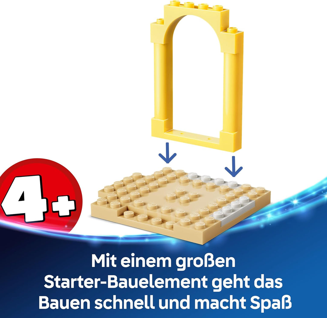 LEGO ǀ Disney Spass am Strand mit Lilo und Stitch Lernspielzeug mit 2 Läden, Raumschiff Fahrgeschäft