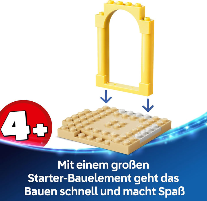 LEGO ǀ Disney Spass am Strand mit Lilo und Stitch Lernspielzeug mit 2 Läden, Raumschiff Fahrgeschäft