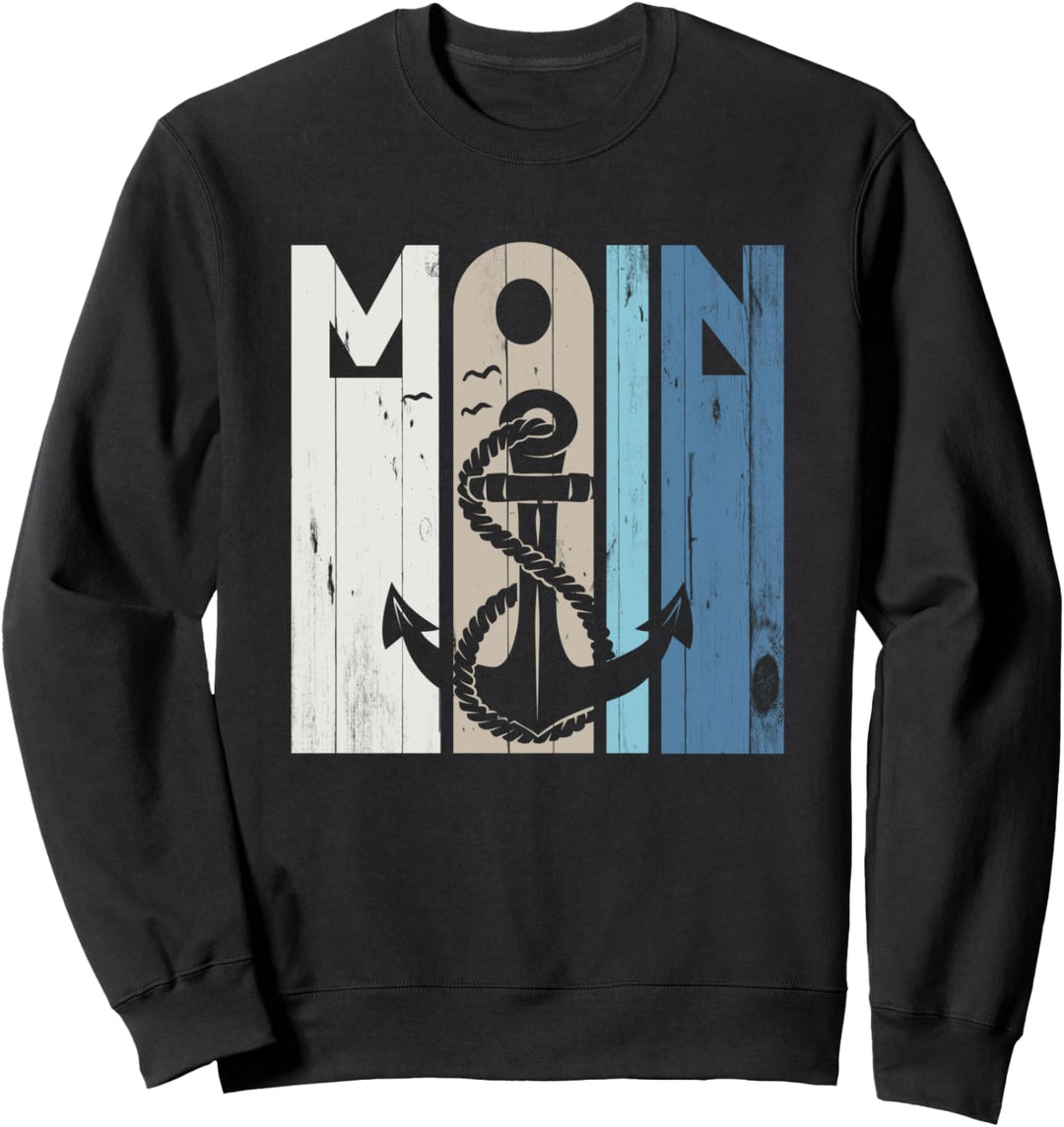 Moin Anker Plattdeutsch & Norddeutsch Norden Ostsee Moin Sweatshirt