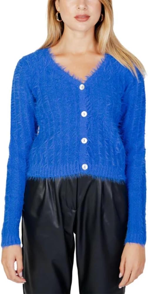 VERO MODA Damen Vmlapoilu Ls V-Neck Cardigan Boo Rep Strickjacke, Brown Lentil