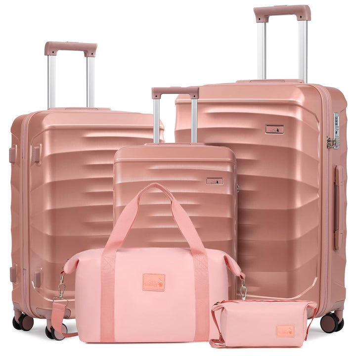 Sea choice Reisekoffer Set 5 Teilig ABS Hartschale Trolley Kofferset Gepäckset Grosse Kapazität Hand